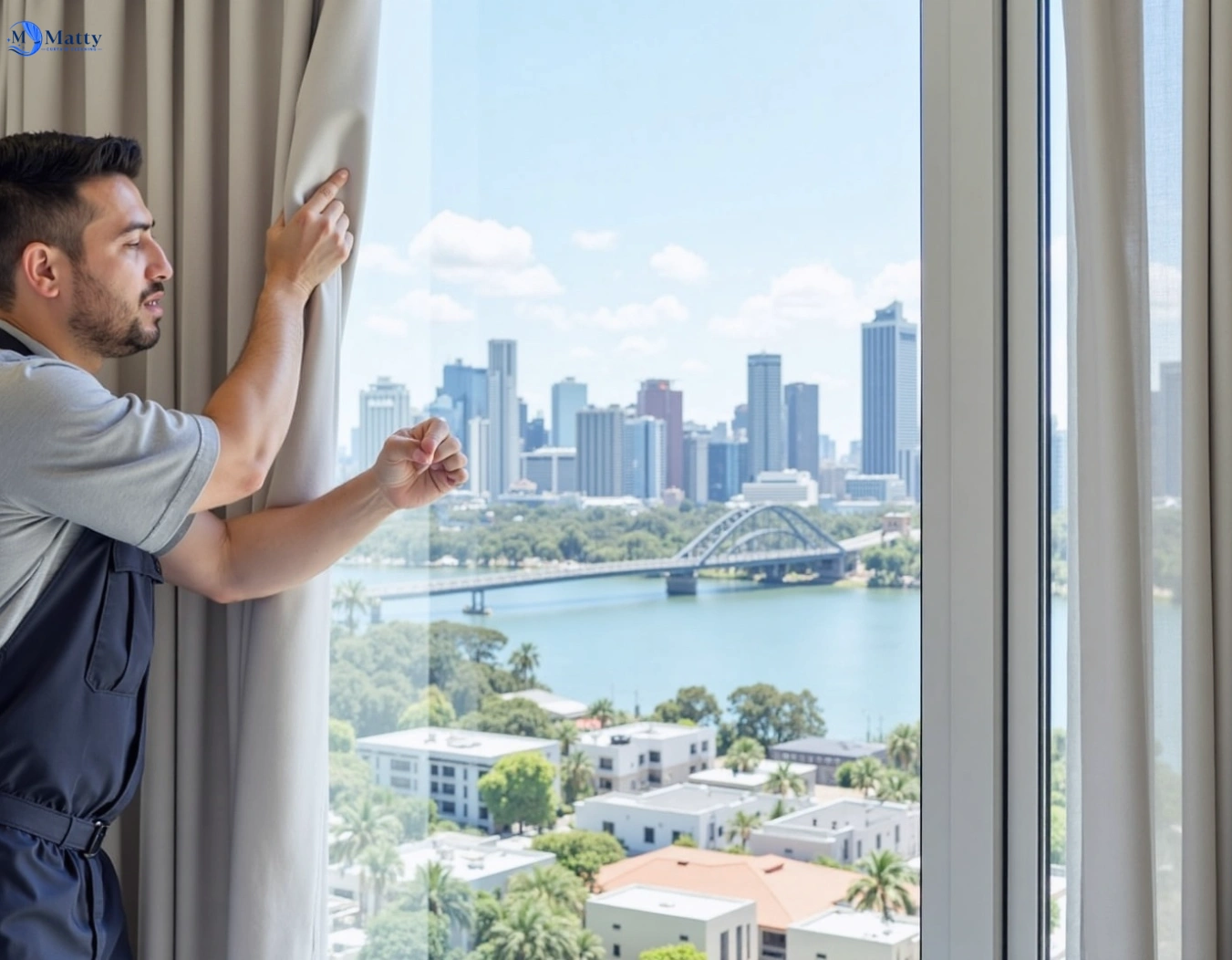 Professional curtain steam cleaning service flemington-vic QLD by Matty Curtain Cleaning