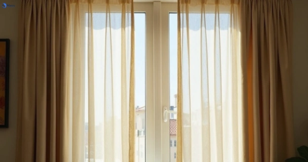Dull dusty drapes in flemington-vic before professional cleaning